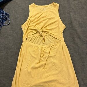 Aerie Yellow Ribbed Top